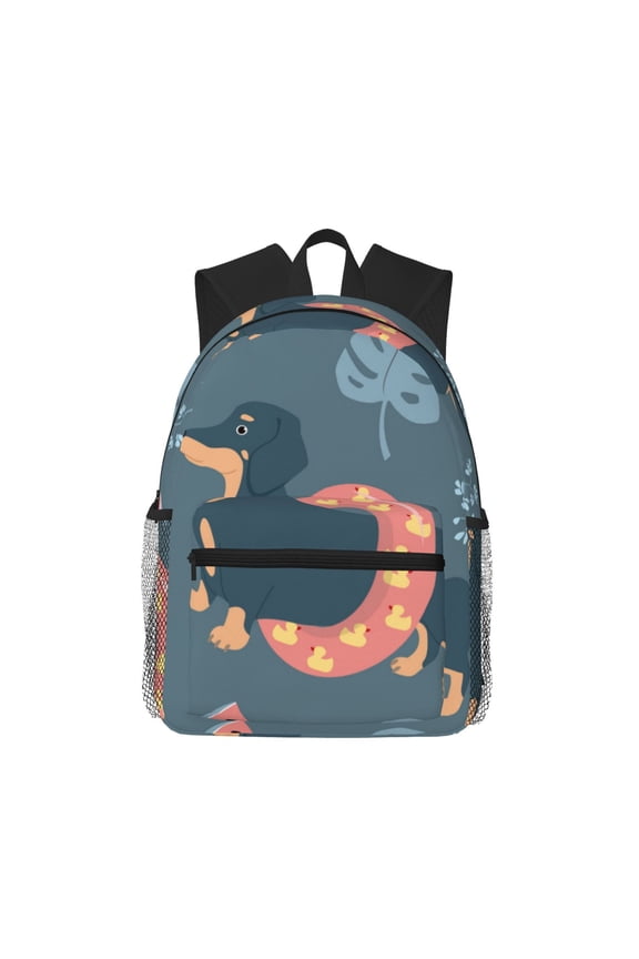 Watermelons Dachshunds Large Capacity Backpack Classic Style Backpack Casual Backpack Water-Resistant School Work Travel Outdoor Backpack