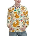 thumbnail image 1 of Picia Whimsical Fox Floral Garden Pattern Casual Women's Hoodie, Hooded Sweatshirt with Kangaroo Pocket, Comfortable Pullover with Eye-catching Drawstrings-Medium, 1 of 7