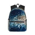 thumbnail image 1 of Picia White Jellyfish Dansing in the Ocean Large Capacity Backpack Classic Style Backpack Casual Backpack Water-Resistant School Work Travel Outdoor Backpack, 1 of 8