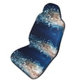 thumbnail image 1 of Picia White Jellyfish Dansing in the Ocean Print Waterproof Sweating Car Seat Cover for Post Gym Workout, Running, Beach and Hiking, Universal Fit Anti-Slip Bucket Seat Protector, 1 of 5