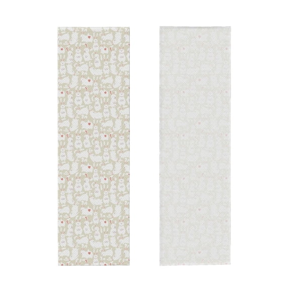 Picia White Rabbit Pattern Cooling Towels (40"x12") Cool Towel, Cold Towel, Microfiber Soft Breathable Chilly Ice Towel