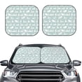 thumbnail image 1 of Picia White Swan 2 Piece Car Windshield Sun Shade Foldable | Foldable Sun Shield for Front Window Blocks UV Rays and Keeps Your Vehicle Cool-Small, 1 of 7
