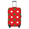 thumbnail image 1 of Picia White and Green Polka Dot Luggage Protector Cover Thicken Suitcase Protector Cover Fit 18-32 Inch Luggage-Large, 1 of 9
