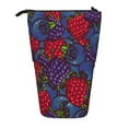 thumbnail image 1 of Picia Wild Berries Print Telescopic Pencil Case, Telescopic Pen Holder Telescopic Pencil Pouch Bag Stationery Pencil Case Box Storage Organizer Makeup Bag, 1 of 6