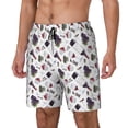 thumbnail image 1 of Picia Wine Glasses2 pattern Mens Swim Trunks with Compression Liner Stretch Beach Shorts Quick Dry with Zipper Pockets No-Chafing Board Shorts-Large, 1 of 9