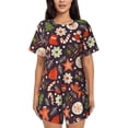 thumbnail image 1 of Picia Winter Holiday Christmas Pajamas Sets for Women Soft Short-Sleeved Pjs with Lounge Shorts Two Piece Sleepwear-4X-Large, 1 of 9