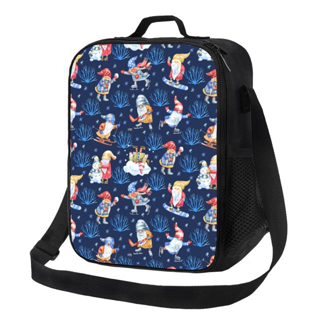 Picia Winter old man Playtime Lunch box Lunch bag for men women Large