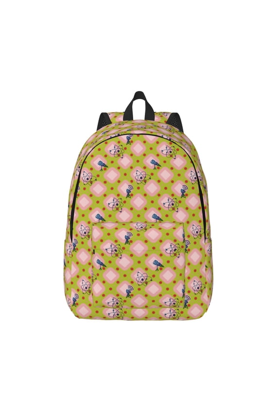 Wireless Antenna Icon1 Printed Canvas Daypack - Stylish and Durable Vintage Compact Backpack - Class, Work, Travel, or Laptop Bookbag,Organized Compartments-Medium