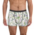 thumbnail image 1 of Picia Wisteria Flower Pattern Men’s Boxer Briefs – Soft & Breathable Underwear, Stretchy & Comfortable Fit, Supportive Pouch Design, Moisture-Wicking-, 1 of 5
