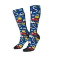 thumbnail image 1 of Picia Women Crew Soft Moisture-wicking Socks Animals Rescue Team Pattern Design Cotton Socks, One Size fit All, 1 of 9