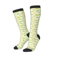 thumbnail image 1 of Picia Women Crew Soft Moisture-wicking Socks Armadillo Floral Pattern Design Cotton Socks, One Size fit All, 1 of 9