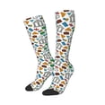 thumbnail image 1 of Picia Women Crew Soft Moisture-wicking Socks Art Of Livings Pattern Design Cotton Socks, One Size fit All, 1 of 9