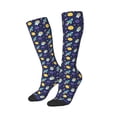 thumbnail image 1 of Picia Women Crew Soft Moisture-wicking Socks Astronaut Corgi Pattern Design Cotton Socks, One Size fit All, 1 of 9
