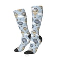 thumbnail image 1 of Picia Women Crew Soft Moisture-wicking Socks Balloon Vintage Pattern Design Cotton Socks, One Size fit All, 1 of 9