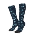 thumbnail image 1 of Picia Women Crew Soft Moisture-wicking Socks Beautiful Butterflies Pattern Design Cotton Socks, One Size fit All, 1 of 9