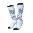 thumbnail image 1 of Picia Women Crew Soft Moisture-wicking Socks Bird Butterfly Stripe Pattern Design Cotton Socks, One Size fit All, 1 of 9
