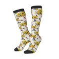 thumbnail image 1 of Picia Women Crew Soft Moisture-wicking Socks Bird Sunflowers Pattern Design Cotton Socks, One Size fit All, 1 of 9