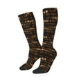 thumbnail image 1 of Picia Women Crew Soft Moisture-wicking Socks Bookshelves Pattern Design Cotton Socks, One Size fit All, 1 of 1
