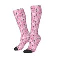thumbnail image 1 of Picia Women Crew Soft Moisture-wicking Socks Cartoon Poodle Dog Pattern Design Cotton Socks, One Size fit All, 1 of 9