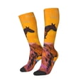 thumbnail image 1 of Picia Women Crew Soft Moisture-wicking Socks Cliff Western Cowboy Pattern Design Cotton Socks, One Size fit All, 1 of 9