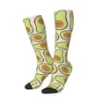 thumbnail image 1 of Picia Women Crew Soft Moisture-wicking Socks Cute Avocado Pattern Design Cotton Socks, One Size fit All, 1 of 9