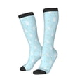 thumbnail image 1 of Picia Women Crew Soft Moisture-wicking Socks Cute Bunny Pattern Design Cotton Socks, One Size fit All, 1 of 9