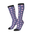 thumbnail image 1 of Picia Women Crew Soft Moisture-wicking Socks Cute Pig Pattern Design Cotton Socks, One Size fit All, 1 of 9