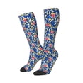 thumbnail image 1 of Picia Women Crew Soft Moisture-wicking Socks Cute Popcorn Pattern Design Cotton Socks, One Size fit All, 1 of 1