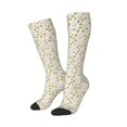 thumbnail image 1 of Picia Women Crew Soft Moisture-wicking Socks Cute Rabbit Pattern Design Cotton Socks, One Size fit All, 1 of 9