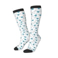 thumbnail image 1 of Picia Women Crew Soft Moisture-wicking Socks Dachshund Dog Puppy Pattern Design Cotton Socks, One Size fit All, 1 of 9