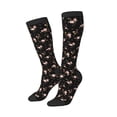 thumbnail image 1 of Picia Women Crew Soft Moisture-wicking Socks Flowers Pattern Design Cotton Socks, One Size fit All, 1 of 9