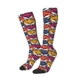 thumbnail image 1 of Picia Women Crew Soft Moisture-wicking Socks Fox Face Pattern Design Cotton Socks, One Size fit All, 1 of 9
