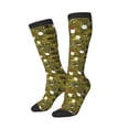 thumbnail image 1 of Picia Women Crew Soft Moisture-wicking Socks Gnomes Playing in the Garden Pattern Design Cotton Socks, One Size fit All, 1 of 9