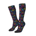 thumbnail image 1 of Picia Women Crew Soft Moisture-wicking Socks Graffiti Art Pattern Design Cotton Socks, One Size fit All, 1 of 9
