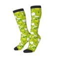 thumbnail image 1 of Picia Women Crew Soft Moisture-wicking Socks Green Apple Pattern Design Cotton Socks, One Size fit All, 1 of 1