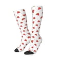 thumbnail image 1 of Picia Women Crew Soft Moisture-wicking Socks Hand Drawn Watermelon Pattern Design Cotton Socks, One Size fit All, 1 of 9