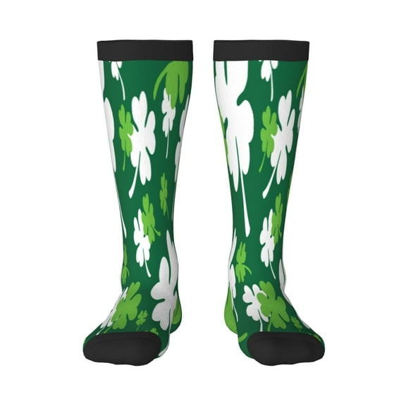Picia Women Crew Soft Moisture-wicking Socks Happy saint Patricks day Pattern Design Cotton Socks, One Size fit All