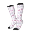 thumbnail image 1 of Picia Women Crew Soft Moisture-wicking Socks Heart Rabbit Pattern Design Cotton Socks, One Size fit All, 1 of 9