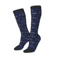 thumbnail image 1 of Picia Women Crew Soft Moisture-wicking Socks Hockey Players Pattern Design Cotton Socks, One Size fit All, 1 of 9