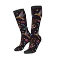 thumbnail image 1 of Picia Women Crew Soft Moisture-wicking Socks Humming Bird Pattern Design Cotton Socks, One Size fit All, 1 of 9