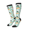thumbnail image 1 of Picia Women Crew Soft Moisture-wicking Socks Kawaii Sushi Pattern Design Cotton Socks, One Size fit All, 1 of 1