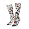thumbnail image 1 of Picia Women Crew Soft Moisture-wicking Socks Mexican Bright Style Pattern Design Cotton Socks, One Size fit All, 1 of 9