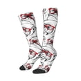 thumbnail image 1 of Picia Women Crew Soft Moisture-wicking Socks Monkey Pattern Design Cotton Socks, One Size fit All, 1 of 9