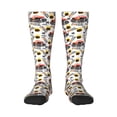 thumbnail image 1 of Picia Women Crew Soft Moisture-wicking Socks Monster truck Pattern Design Cotton Socks, One Size fit All, 1 of 6