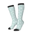 thumbnail image 1 of Picia Women Crew Soft Moisture-wicking Socks Playing Rabbit Pattern Design Cotton Socks, One Size fit All, 1 of 9