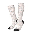 thumbnail image 1 of Picia Women Crew Soft Moisture-wicking Socks Rabbit Forest Pattern Design Cotton Socks, One Size fit All, 1 of 9