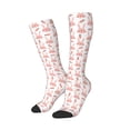 thumbnail image 1 of Picia Women Crew Soft Moisture-wicking Socks Rabbit Is And Carrots Pattern Design Cotton Socks, One Size fit All, 1 of 9