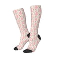 thumbnail image 1 of Picia Women Crew Soft Moisture-wicking Socks Rabbit Pattern Design Cotton Socks, One Size fit All, 1 of 9