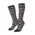 thumbnail image 1 of Picia Women Crew Soft Moisture-wicking Socks Reindeer Pattern Design Cotton Socks, One Size fit All, 1 of 9