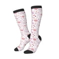 thumbnail image 1 of Picia Women Crew Soft Moisture-wicking Socks Retro Floral Pattern Design Cotton Socks, One Size fit All, 1 of 9